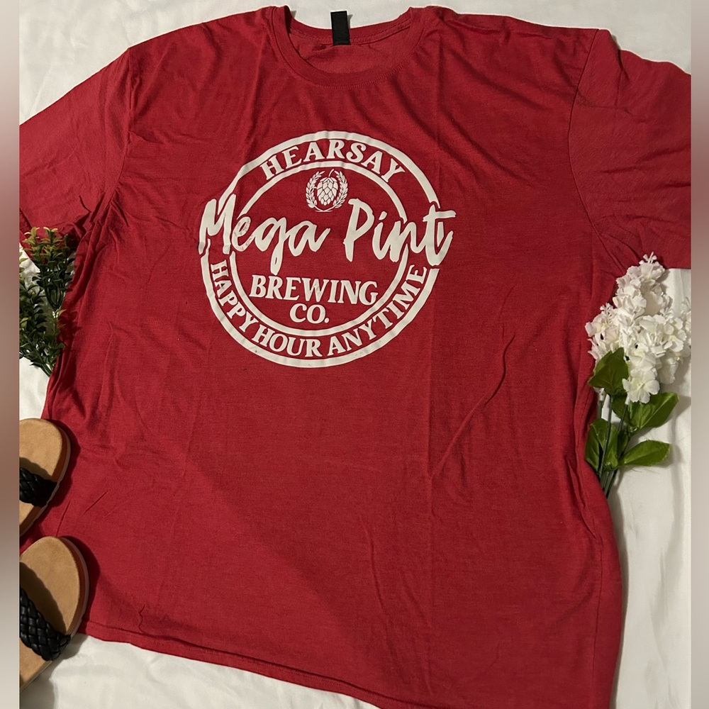 Women's Mega Pint Brewing Co. Pink Tee